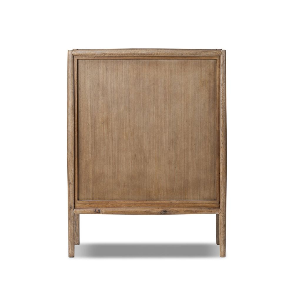 Glenview Bar Cabinet - Weathered Oak