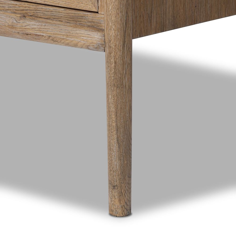 Glenview Bar Cabinet - Weathered Oak
