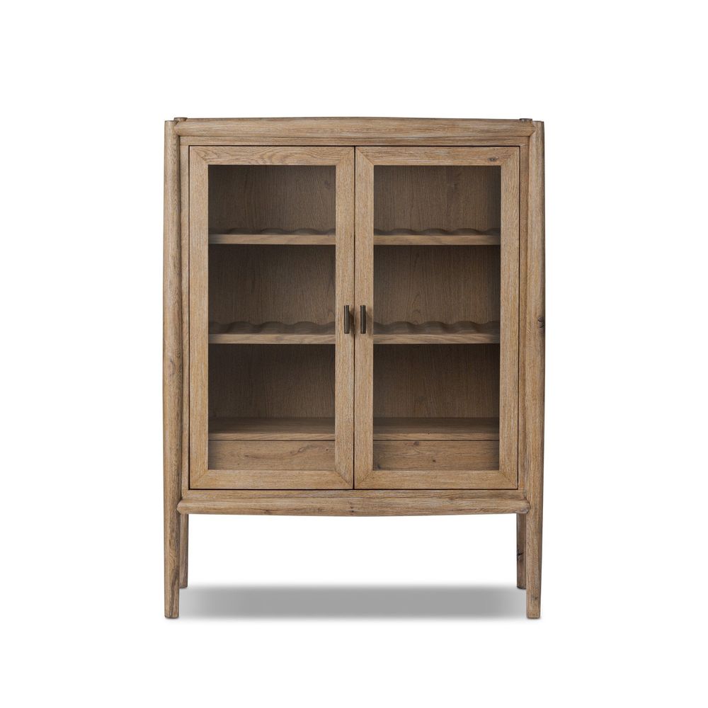 Bar Storage: Cabinets Glenview Bar Cabinet - Weathered Oak