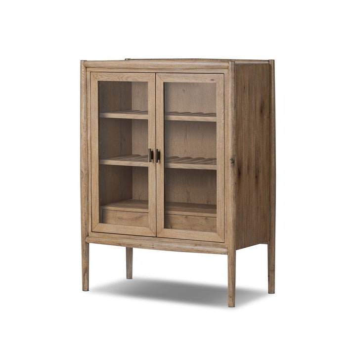 Bar Storage: Cabinets Glenview Bar Cabinet - Weathered Oak