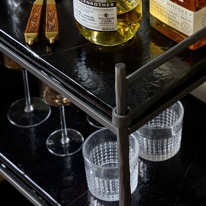 Teagan Bar Cart - Forged Gunmetal