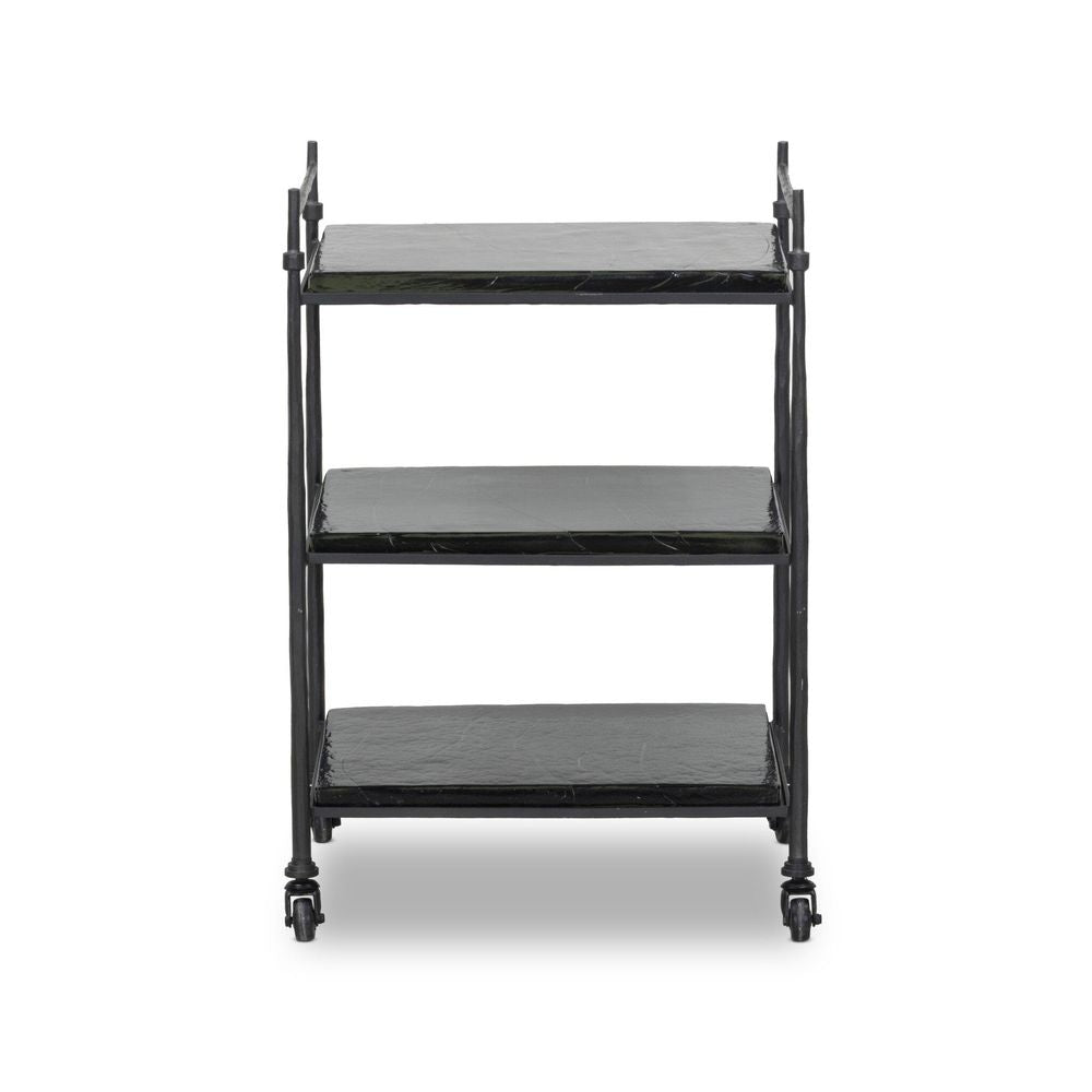 Bar Storage: Carts Teagan Bar Cart - Forged Gunmetal