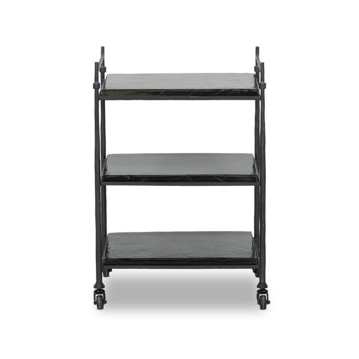 Bar Storage: Carts Teagan Bar Cart - Forged Gunmetal