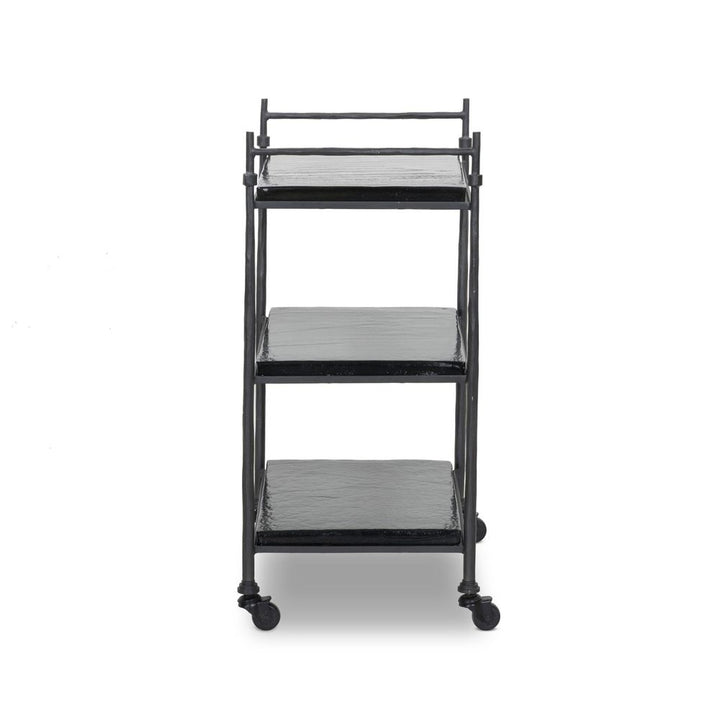 Bar Storage: Carts Teagan Bar Cart - Forged Gunmetal