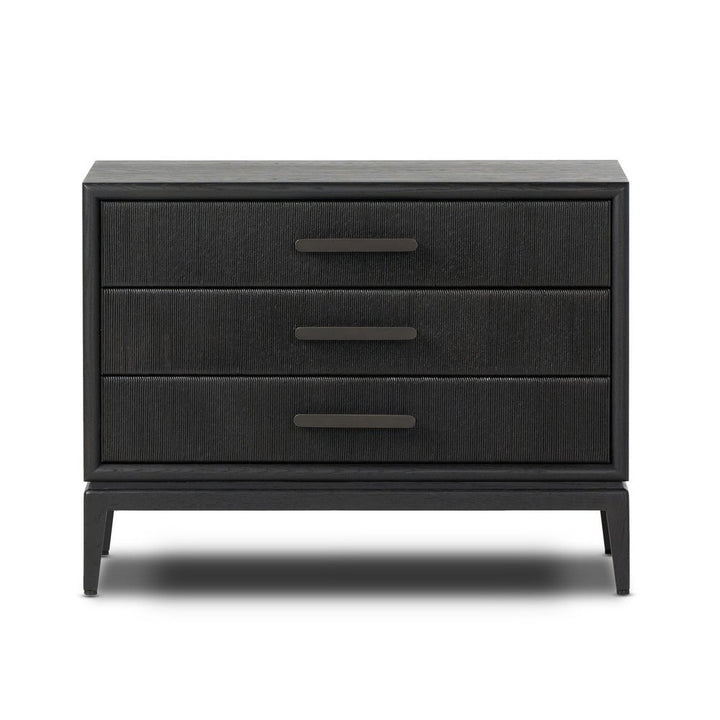 Nightstands Rosenell Closed Nightstand - Black Oak Veneer