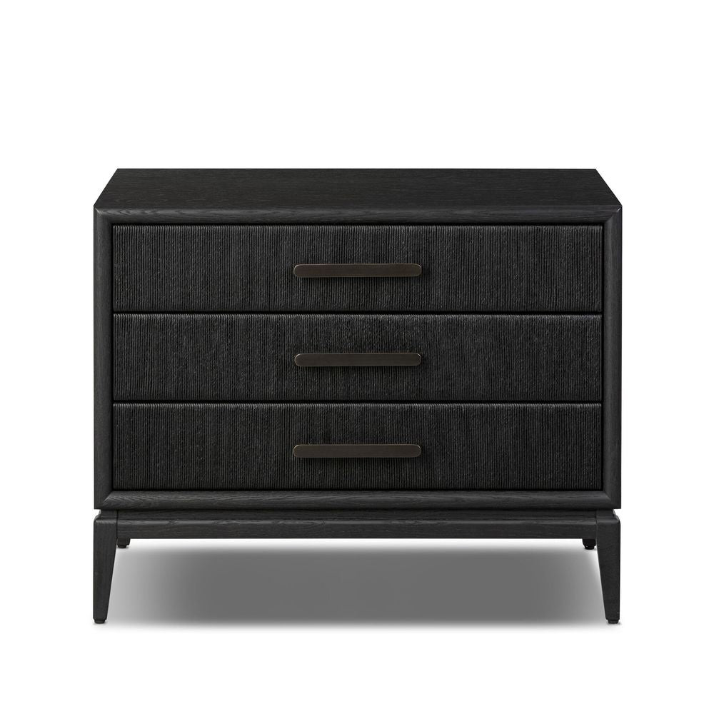 Nightstands Rosenell Closed Nightstand - Black Oak Veneer