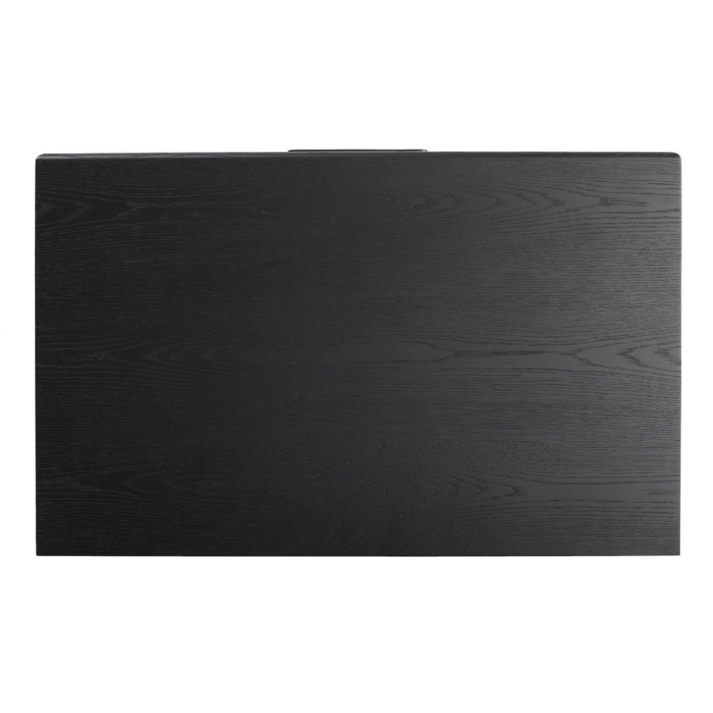 Rosenell Closed Nightstand - Black Oak Veneer