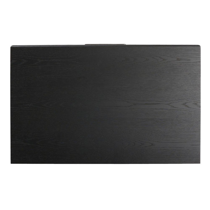 Rosenell Closed Nightstand - Black Oak Veneer