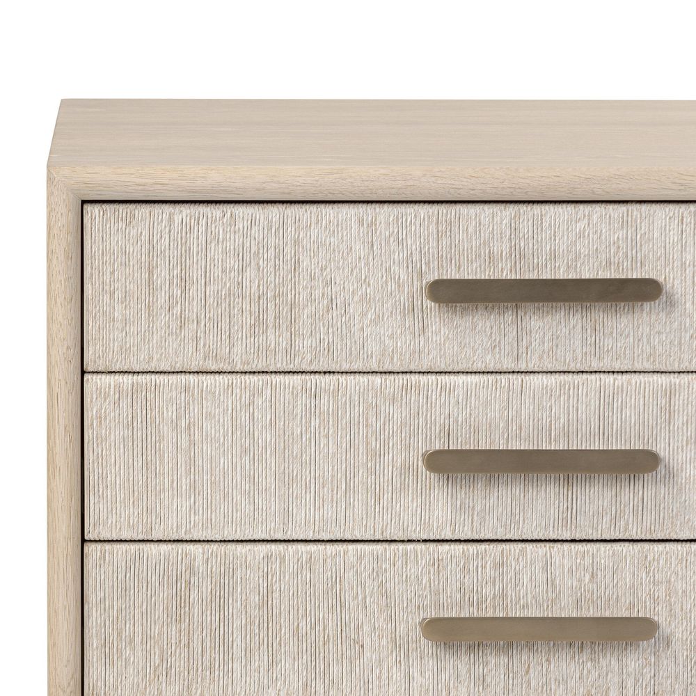 Rosenell Closed Nightstand - Natural Oak Veneer