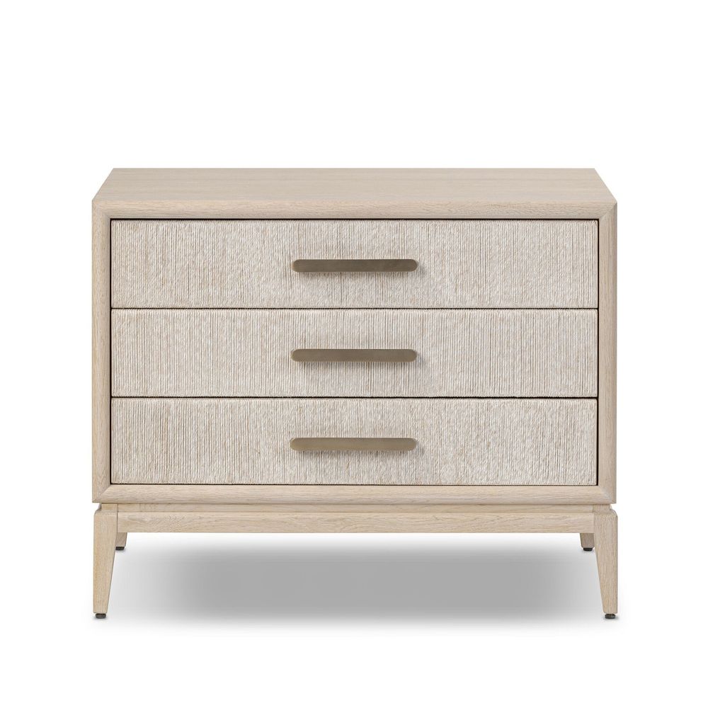 Nightstands Rosenell Closed Nightstand - Natural Oak Veneer