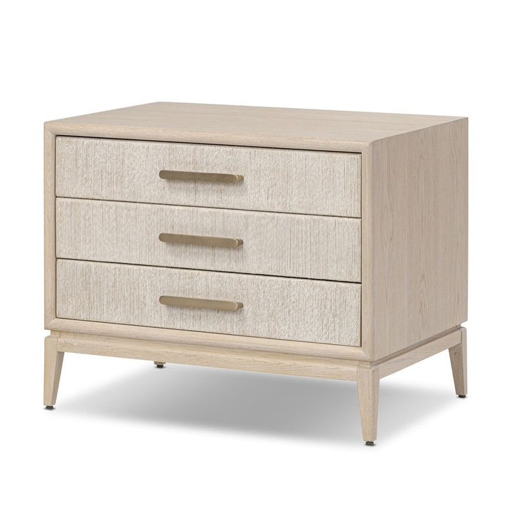 Nightstands Rosenell Closed Nightstand - Natural Oak Veneer