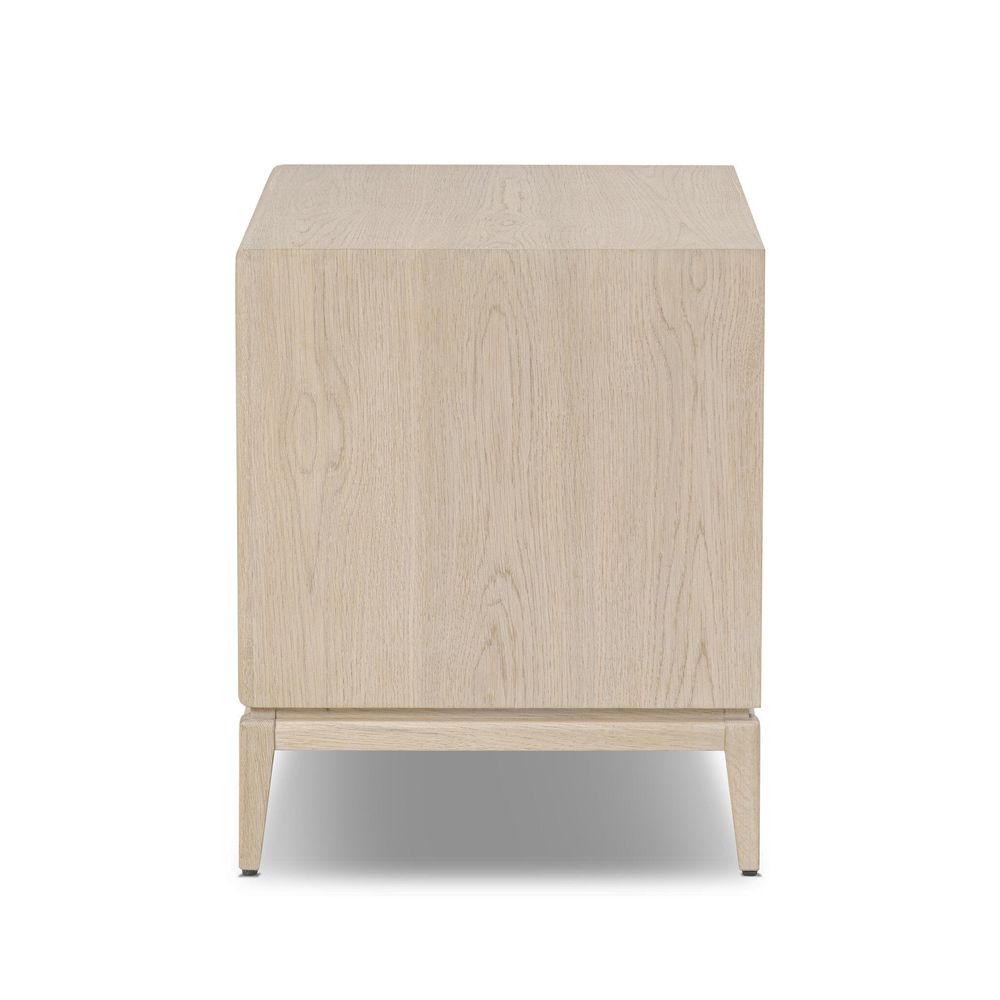 Nightstands Rosenell Closed Nightstand - Natural Oak Veneer