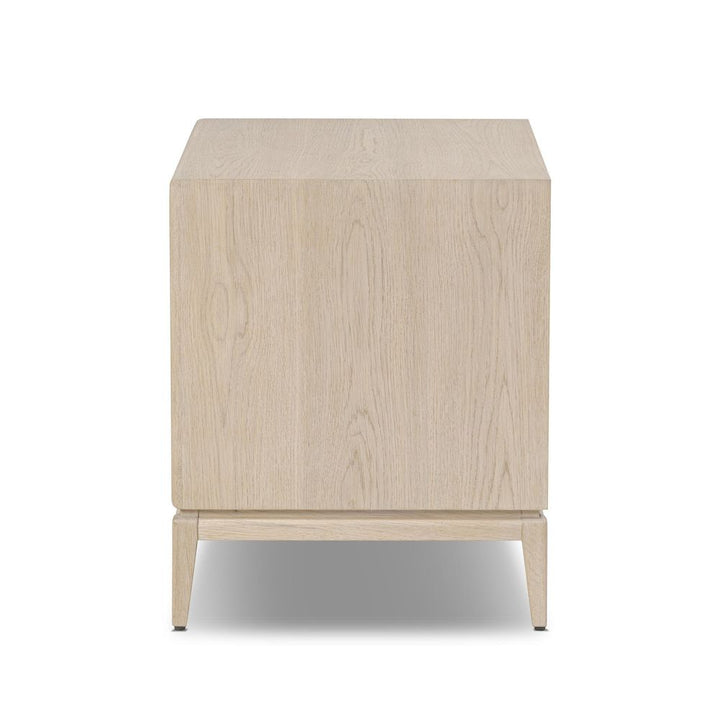 Nightstands Rosenell Closed Nightstand - Natural Oak Veneer