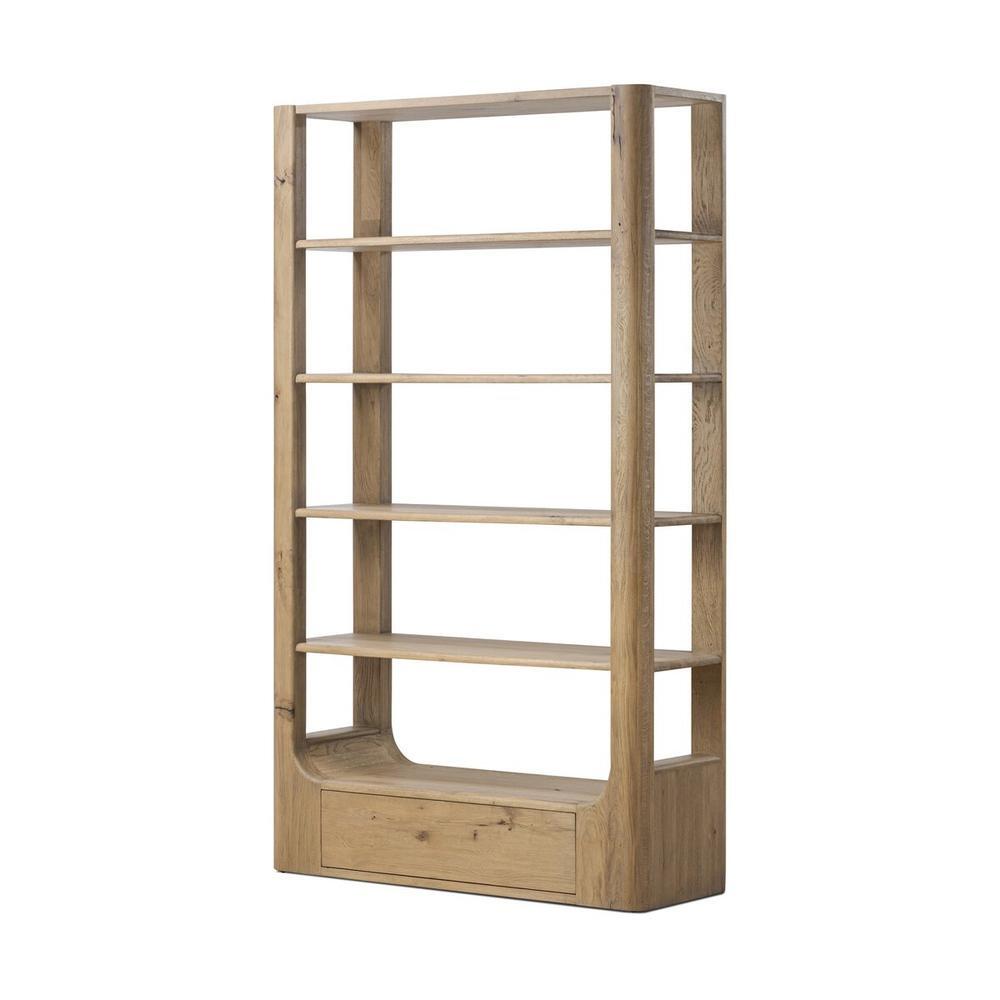 Bookcases & Etageres Lloyd Bookcase: Aged Natural Oak - Aged Natural Oak Veneer