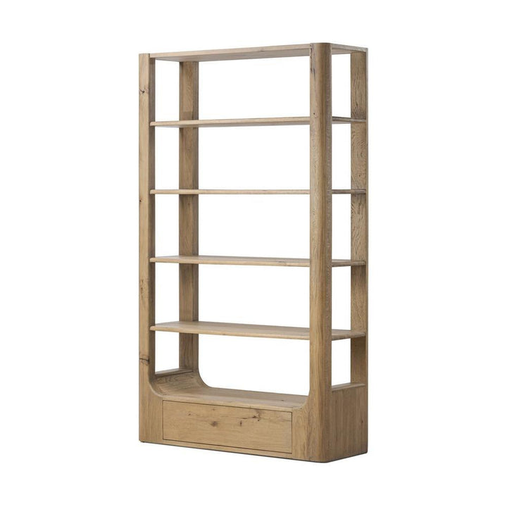 Bookcases & Etageres Lloyd Bookcase: Aged Natural Oak - Aged Natural Oak Veneer