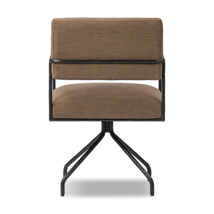 Fenn Desk Chair: Crypton Nomad Mushroom - Hammered Iron