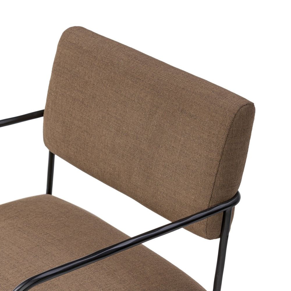 Fenn Desk Chair: Crypton Nomad Mushroom - Hammered Iron