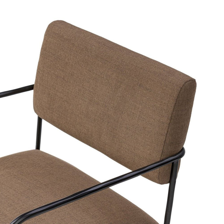 Fenn Desk Chair: Crypton Nomad Mushroom - Hammered Iron