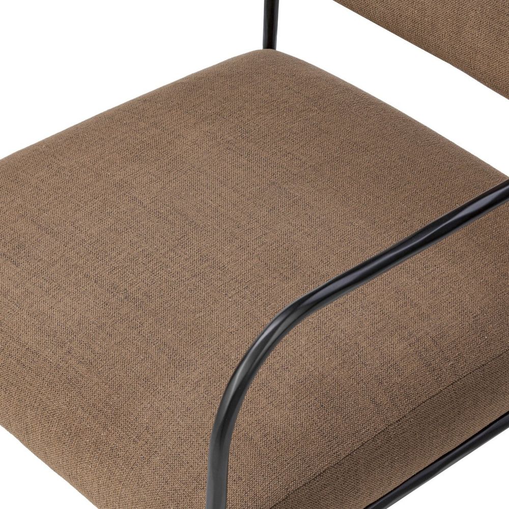 Fenn Desk Chair: Crypton Nomad Mushroom - Hammered Iron
