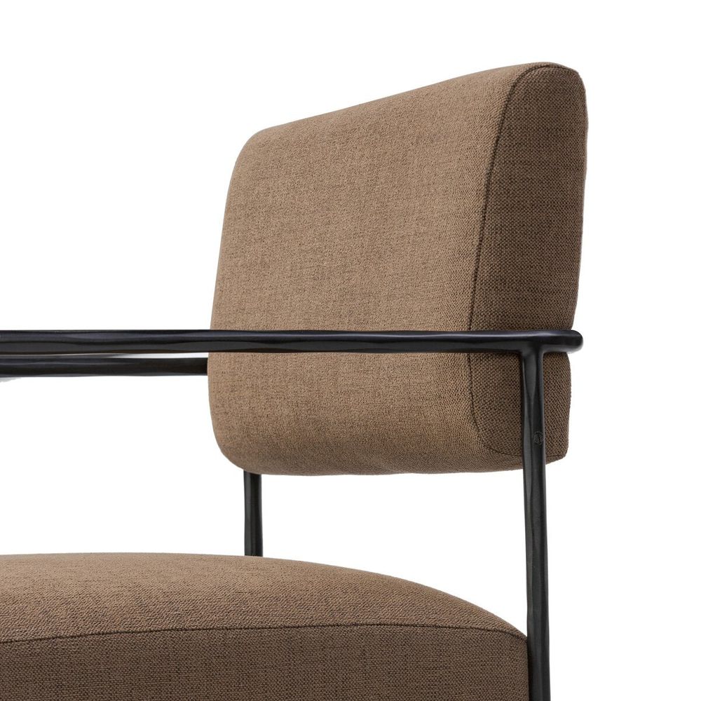 Fenn Desk Chair: Crypton Nomad Mushroom - Hammered Iron