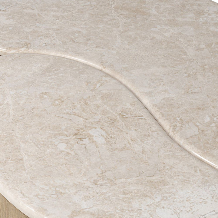 Ingrid Coffee Table - Cappuccino Marble