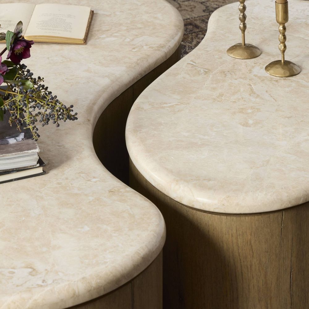 Ingrid Coffee Table - Cappuccino Marble