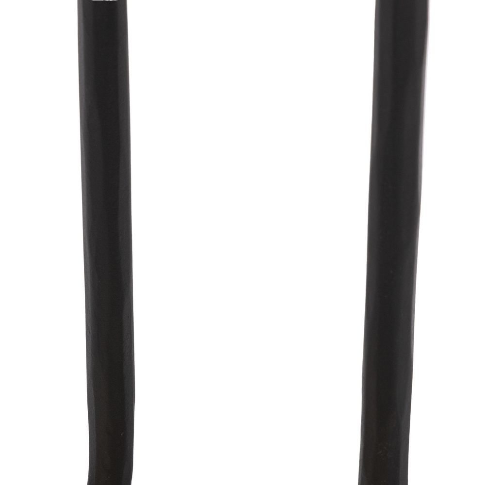 Niccola End Table - Hammered Gunmetal