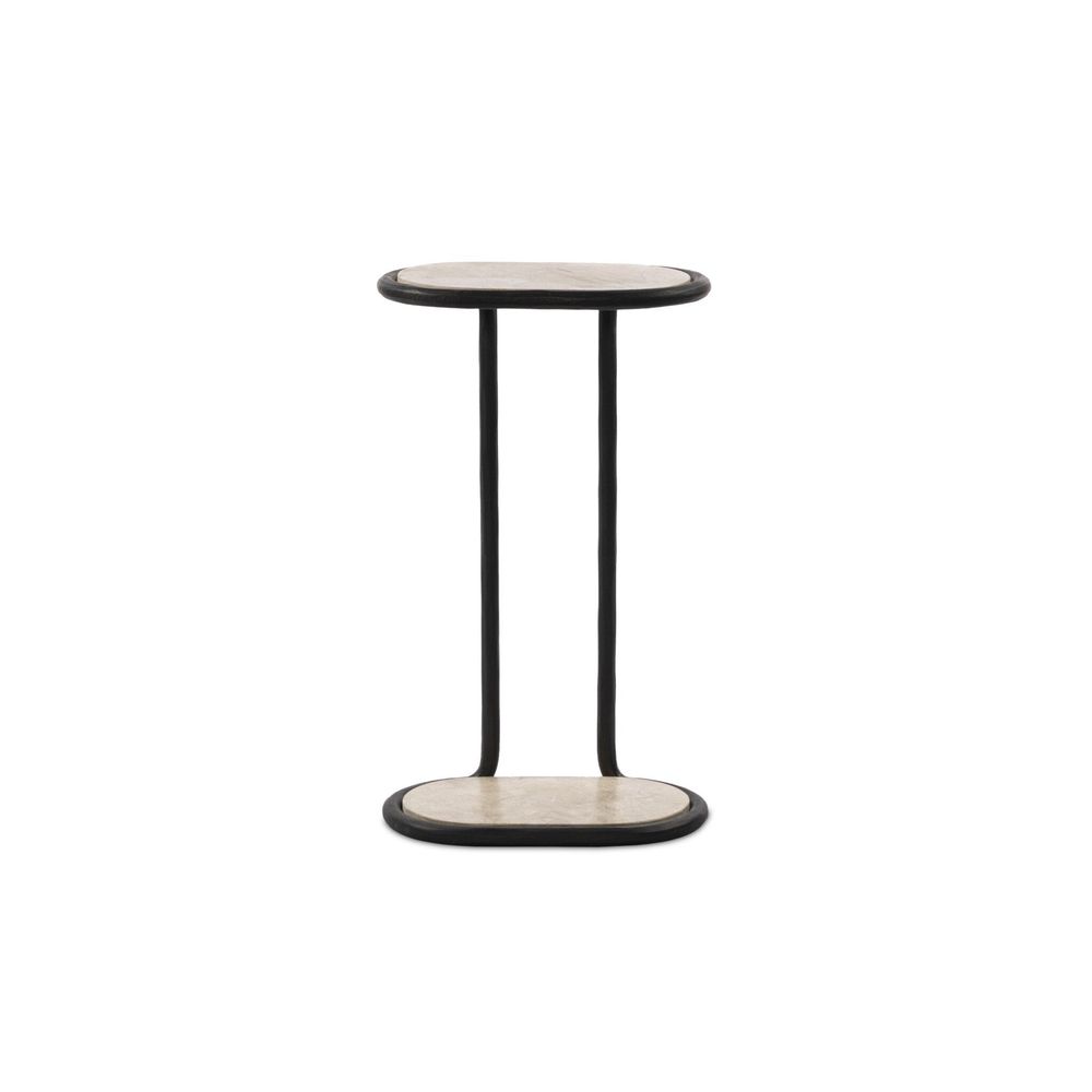 Side Tables Niccola End Table - Hammered Gunmetal