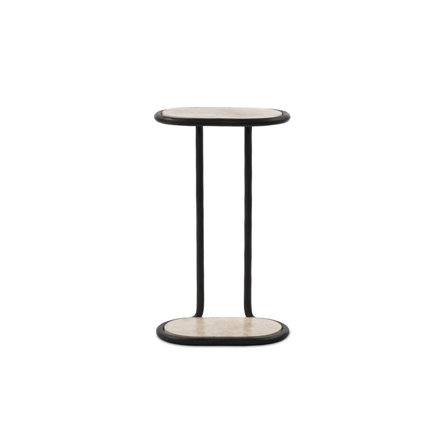 Side Tables Niccola End Table - Hammered Gunmetal