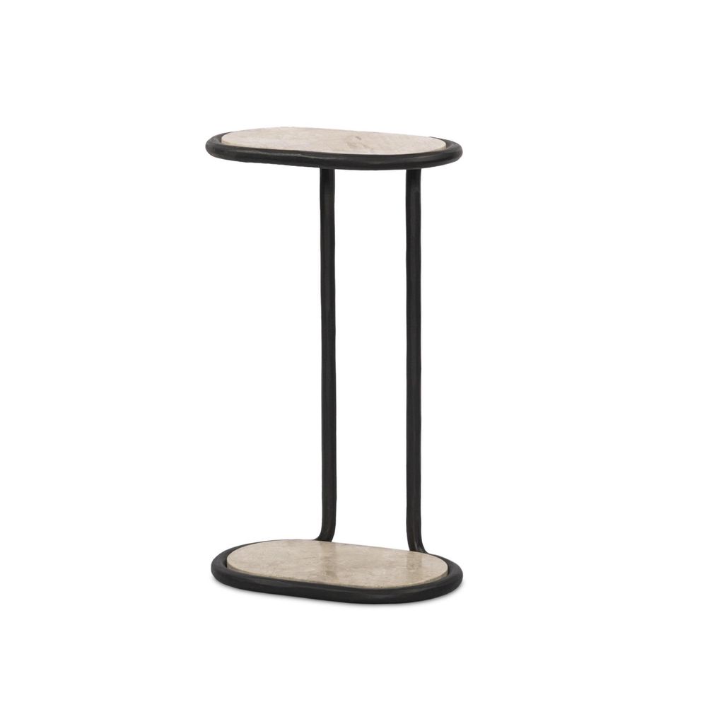 Side Tables Niccola End Table - Hammered Gunmetal