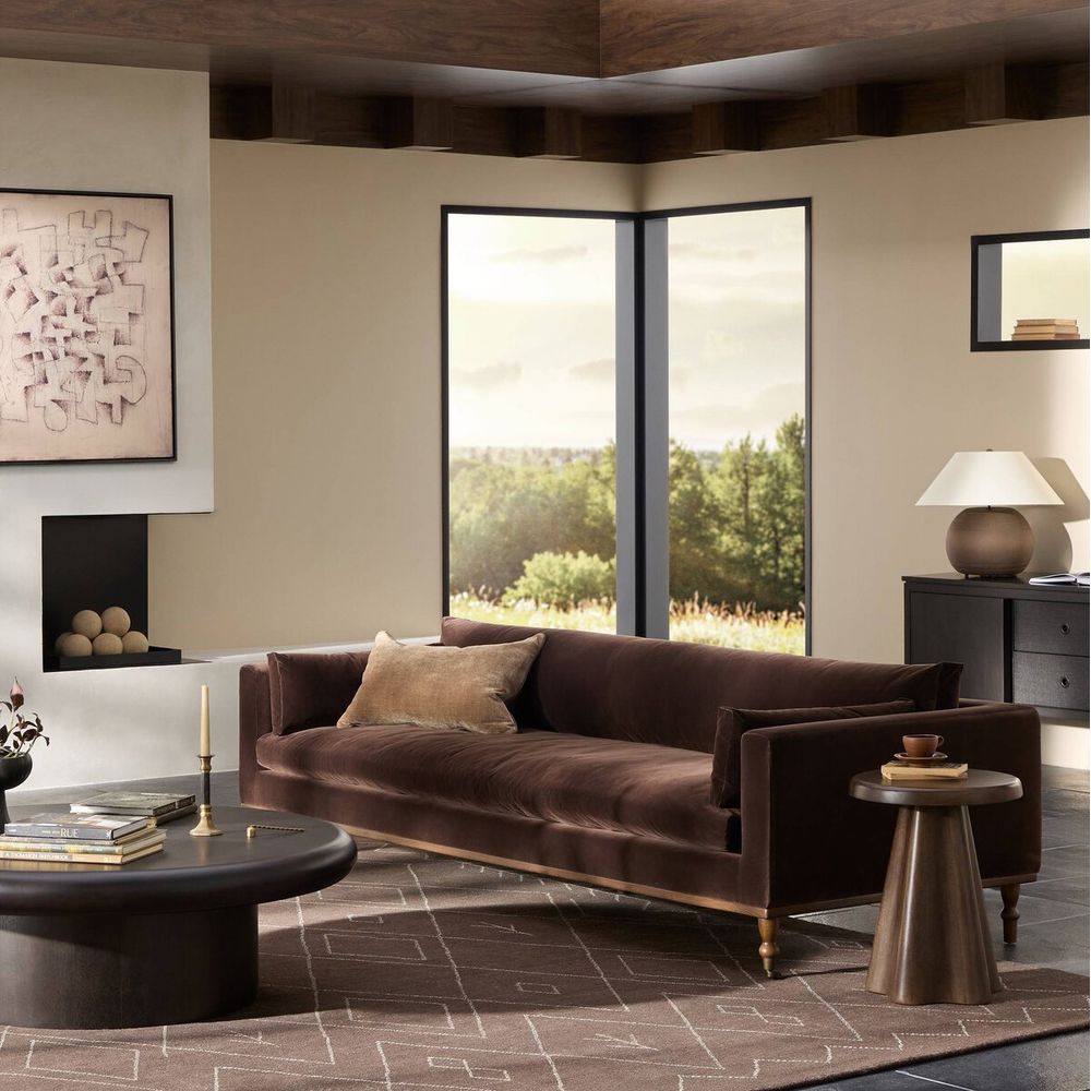 Harlin Sofa-96"-Surrey Cocoa