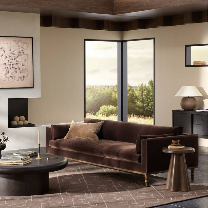 Harlin Sofa-96"-Surrey Cocoa