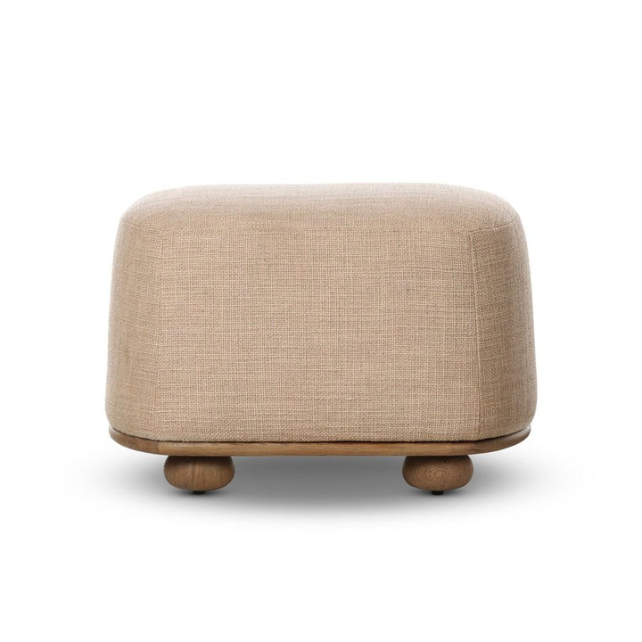 Bilbury Oval Ottoman - Saxon Sand