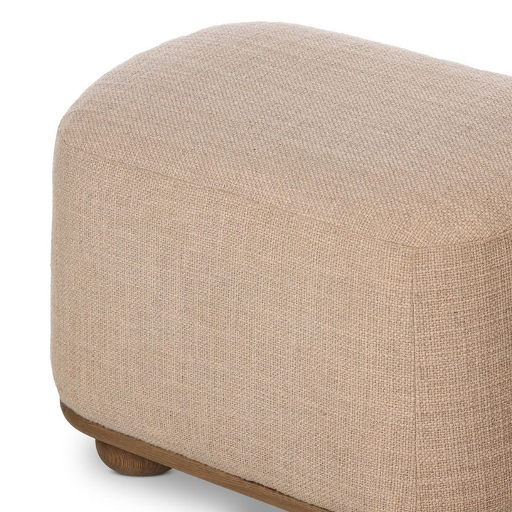 Bilbury Oval Ottoman - Saxon Sand