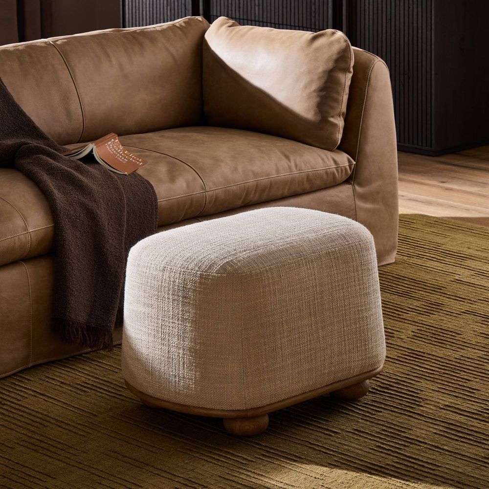 Stools & Ottomans Bilbury Oval Ottoman - Saxon Sand