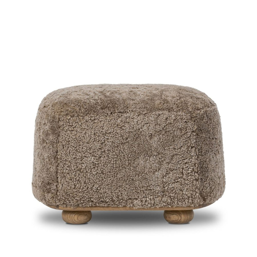 Stools & Ottomans Bilbury Oval Ottoman - Taupe Shearling
