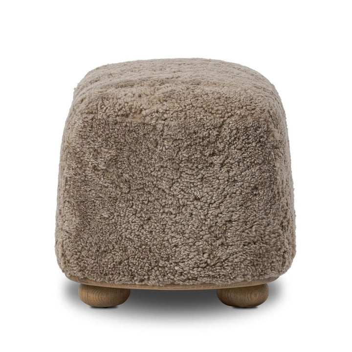 Stools & Ottomans Bilbury Oval Ottoman - Taupe Shearling