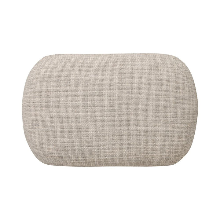 Bilbury Oval Ottoman - Taupe Shearling
