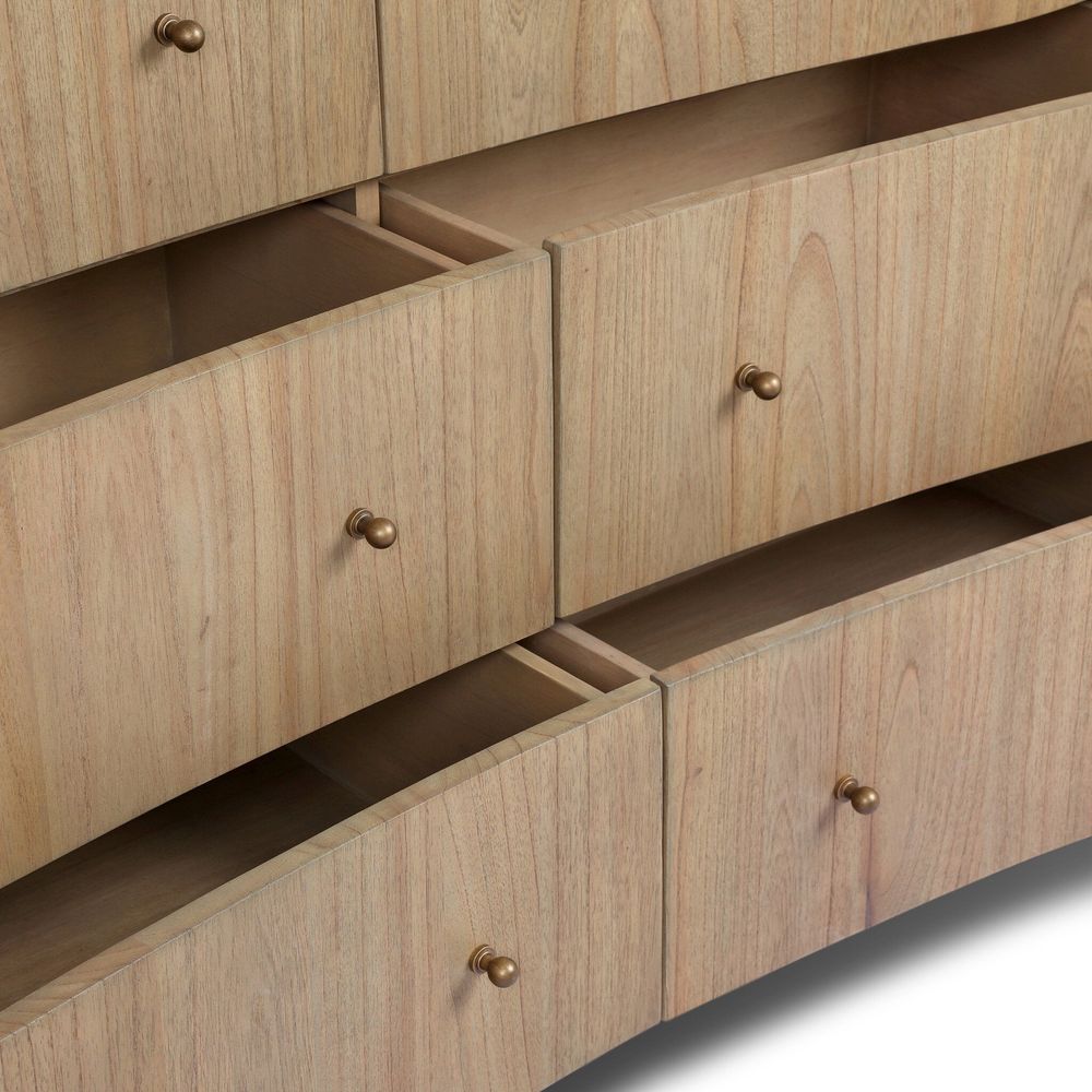 Boa 6 Drawer Dresser - Sandy Mindi Veneer