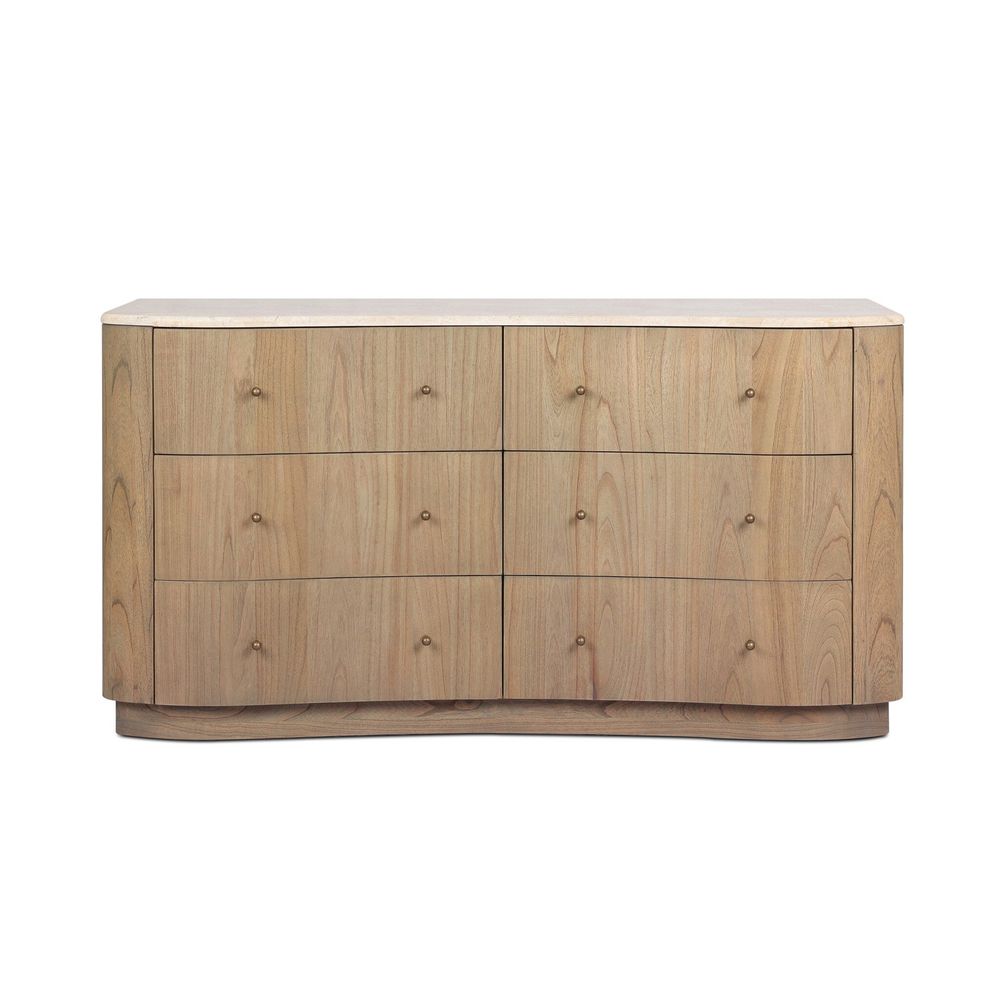 Dressers & Chests Boa 6 Drawer Dresser - Sandy Mindi Veneer