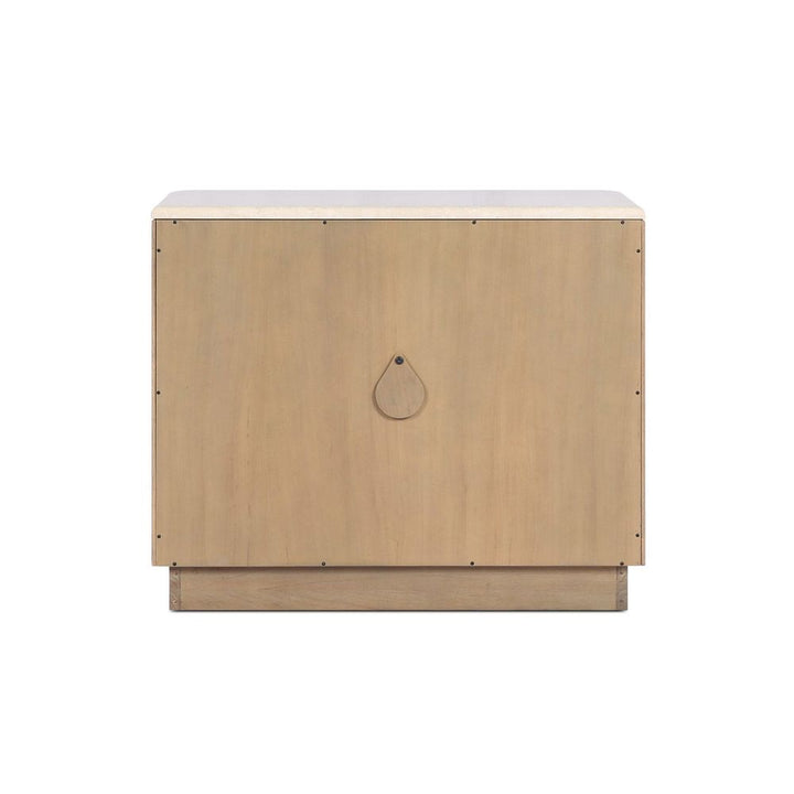 Boa Nightstand - Cream Marble