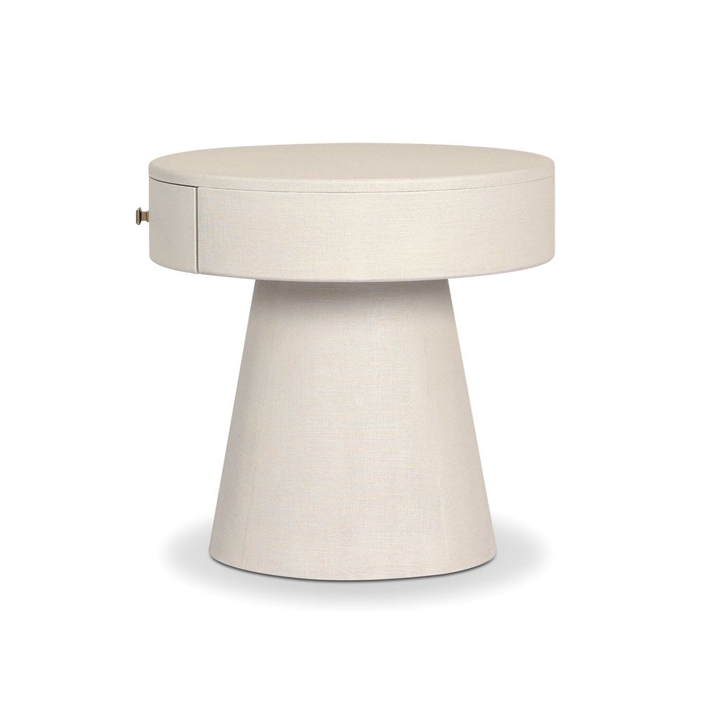 Nightstands Chiro Nightstand - Ivory Painted Linen