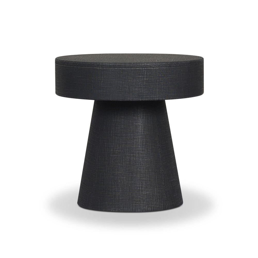 Chiro Nightstand - Black Linen