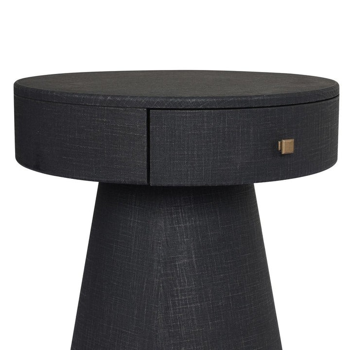 Chiro Nightstand - Black Linen