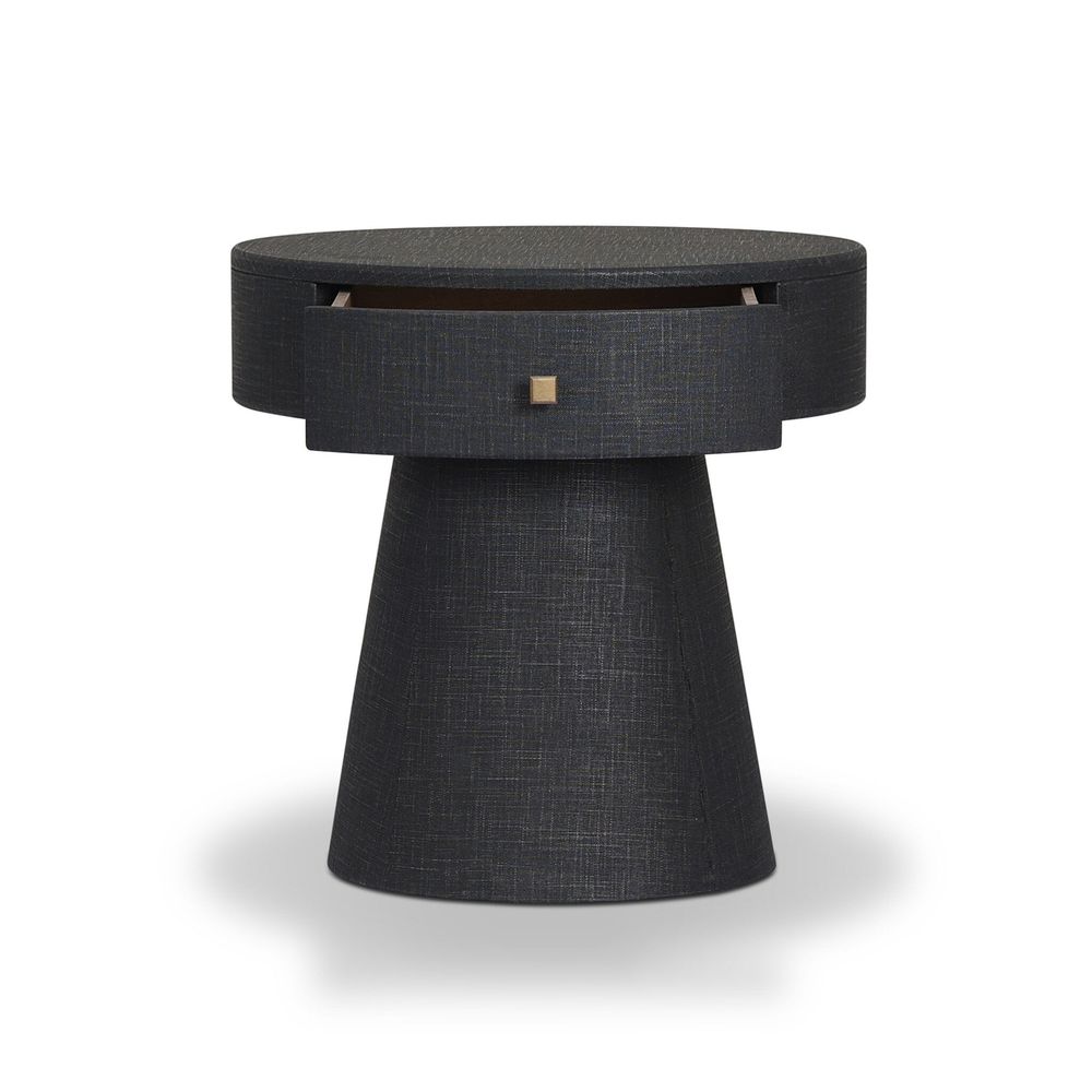 Chiro Nightstand - Black Linen