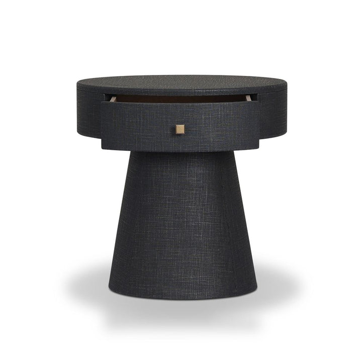 Chiro Nightstand - Black Linen