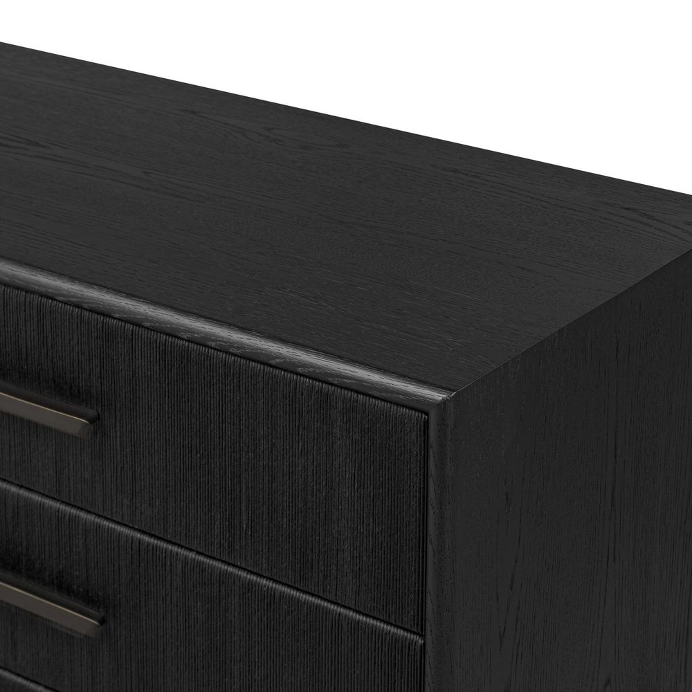 Rosenell 6 Drawer Dresser - Black Paper Cord