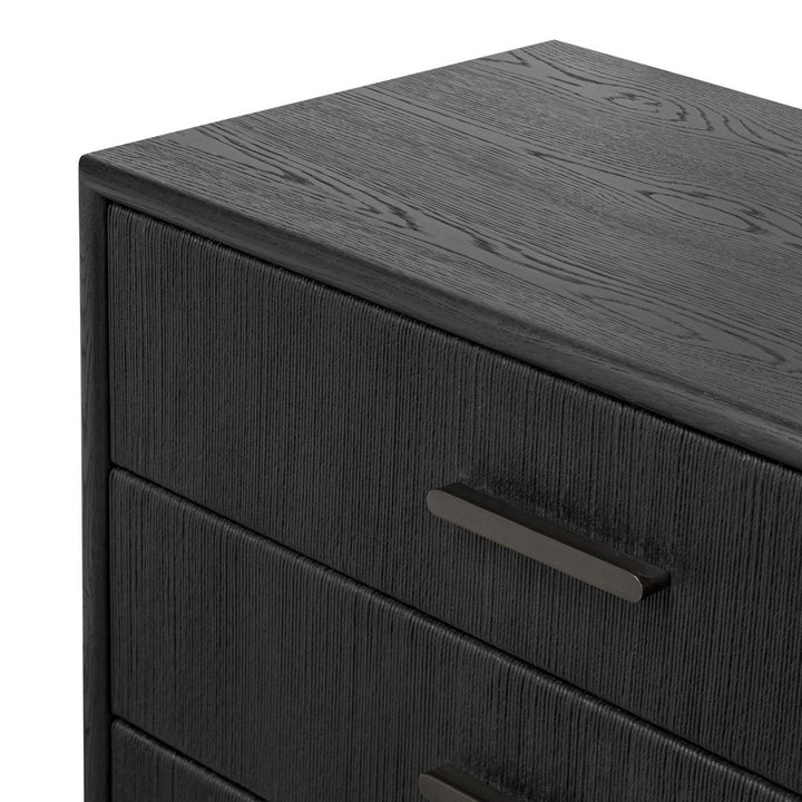 Rosenell 6 Drawer Dresser - Black Paper Cord