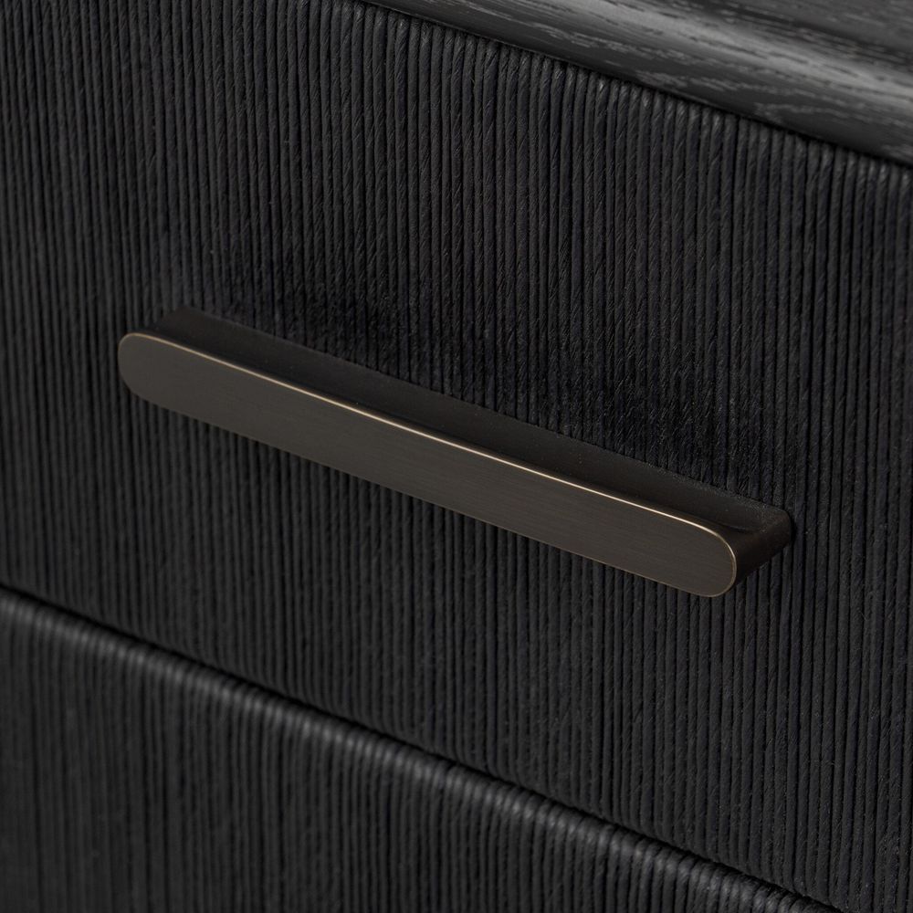 Rosenell 6 Drawer Dresser - Black Paper Cord
