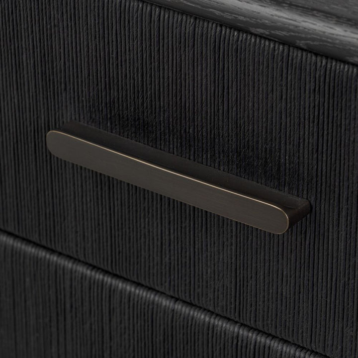 Rosenell 6 Drawer Dresser - Black Paper Cord